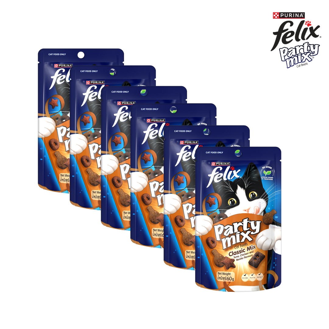 Felix Cat Adult Party Mix Treats – Classic Mix 60g – H.A.Ramtoola