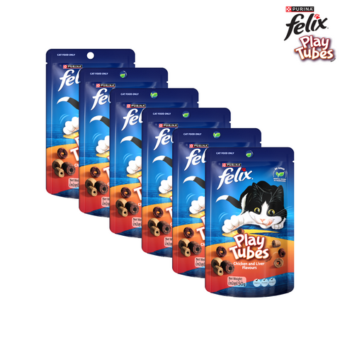 Felix Cat Adult PlayTubes – Chicken & Liver 60g