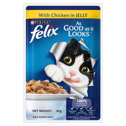 PURINA® FELIX® Kitten with Chicken in jelly pouch 85g