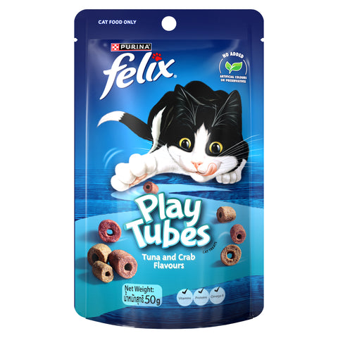 Felix Cat Adult PlayTubes – Tuna & Crab 60g