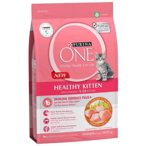 PURINA ONE® Healthy Kitten with Chicken 380g