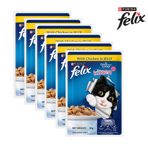 PURINA® FELIX® Adult with Chicken in jelly pouch 85g