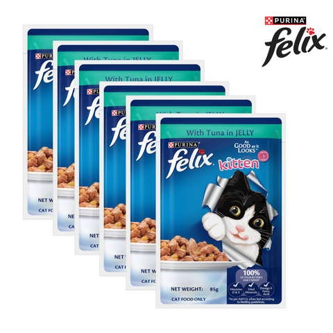 PURINA® FELIX® Kitten with Tuna in jelly pouch 85g