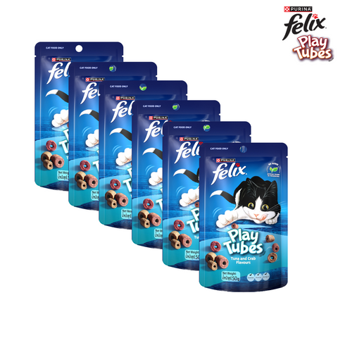 Felix Cat Adult PlayTubes – Tuna & Crab 60g